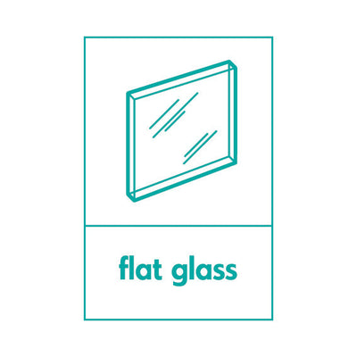 Flat Glass (Icon Top) - Portrait Sign GR031 GR PT1