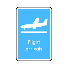 Flight Arrivals - Portrait Sign IS033 IS PT1