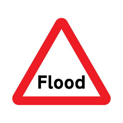 Flood (UK Traffic) - Landscape Sign TRTW024 TRTW LN1