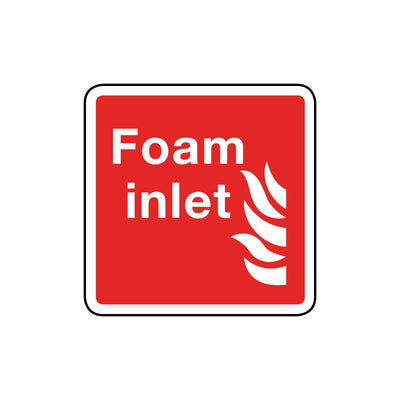 Foam Inlet Sign