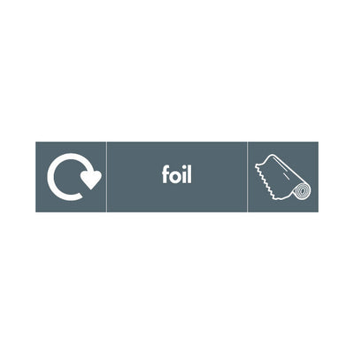 Foil Recycling & Icon - Landscape Sign MR027 MR LN3