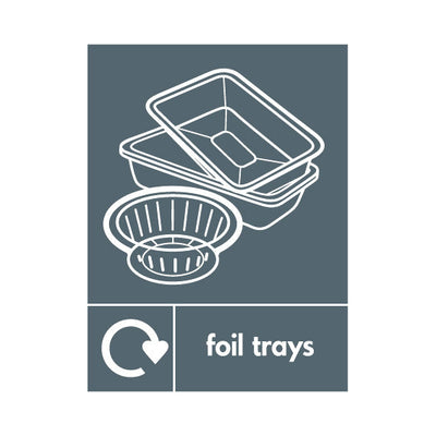 Foil Trays & Icon Recycling - Portrait Sign MR060 MR PT1