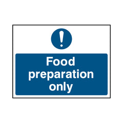 Food Preparation Only - Landscape Sign FPH042 FPH LN1