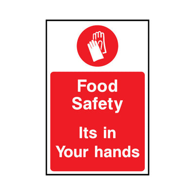 Food Safety - Its In Your Hands - Portrait Sign FPH106 FPH PT1