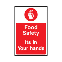 Food Safety - Its In Your Hands - Portrait Sign FPH106 FPH PT1