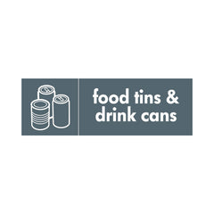 Food Tins & Drink Cans & Icon - Landscape Sign MR015 MR LN3