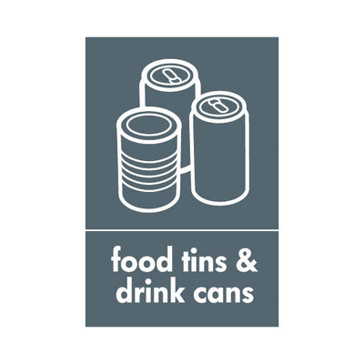 Food Tins & Drink Cans & Icon - Portrait Sign MR050 MR PT1