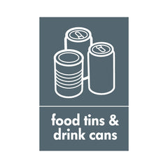 Food Tins & Drink Cans & Icon - Portrait Sign MR050 MR PT1