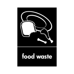 Food Waste & Icon - Portrait Sign HOR018 HOR PT1