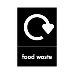 Food Waste Recycling - Portrait Sign HOR014 HOR PT1