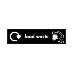 Food Waste Recycling & Icon - Landscape Sign HOR010 HOR LN3