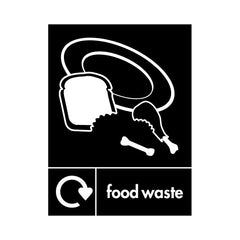 Food Waste Recycling & Icon - Portrait Sign HOR022 HOR PT1