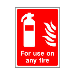 For Use On Any Fire - Portrait Sign FE019 FE PT1