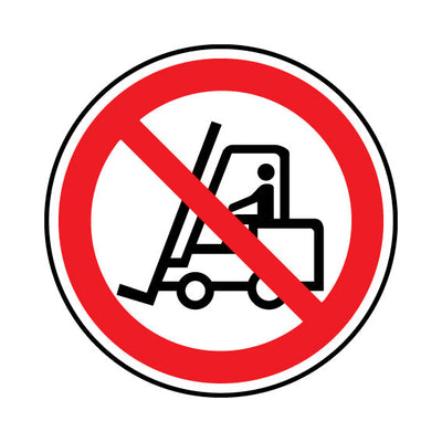 Forklift Trucks Prohibited Circle Icon - Circle Sign FG014 FG CR1