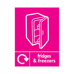 Fridges And Freezers Recycling Icon - Portrait Sign ER053 ER PT1