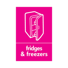 Fridges & Freezers Disposal - Portrait Sign ER015 ER PT1