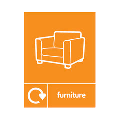 Furniture Recycling & Icon - Portrait Sign OR035 OR PT1