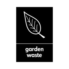 Garden Waste & Icon - Portrait Sign HOR019 HOR PT1