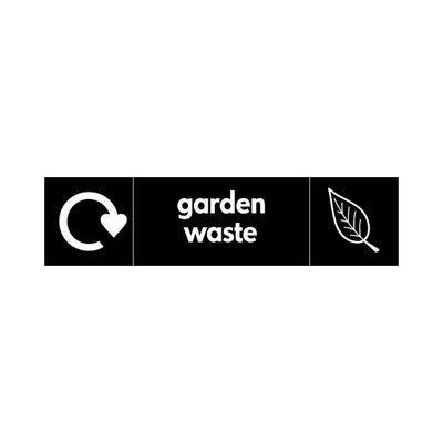 Garden Waste Recycling & Icon - Landscape Sign HOR011 HOR LN3