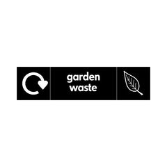 Garden Waste Recycling & Icon - Landscape Sign HOR011 HOR LN3