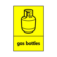 Gas Bottles (Symbol) - Portrait Sign HHW009 HHW PT1