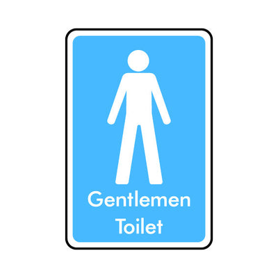 Gentlemen Toilet - Portrait Sign IS008 IS PT1