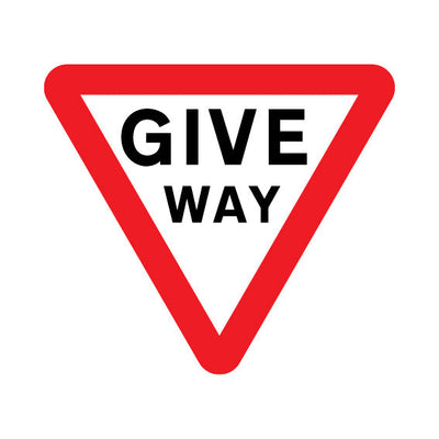 Give Way (traffic) Sign - Landscape Sign RRTS032 RRT LN1