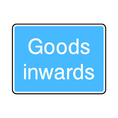 Goods Inwards - Landscape Sign IS059 IS LN1