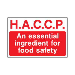 H.A.C.C.P. - An Essential IngRedient For Food Safety - Landscape Sign FPH073 FPH LN1
