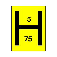 H Point (5/75) - Portrait Sign FE026 FE PT1
