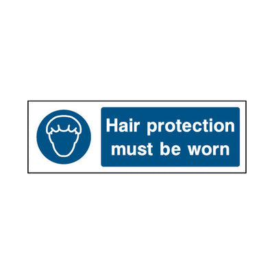 Hair Protection Must Be Worn - Landscape Sign FPH052 FPH LN3