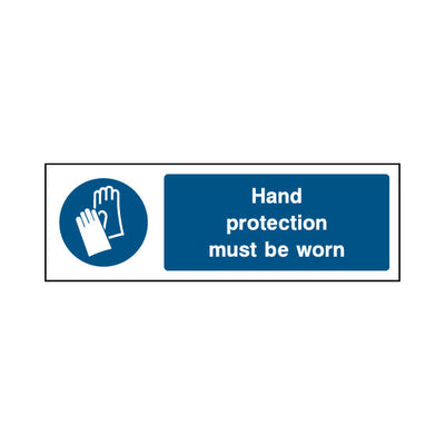 Hand Protection Must Be Worn - Landscape Sign PPE002 PPE LN3