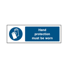 Hand Protection Must Be Worn - Landscape Sign PPE002 PPE LN3