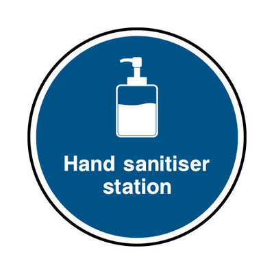 Hand Sanitiser Station Circle - Circle Sign FG038 FG CR1