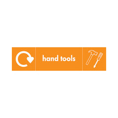 Hand Tools Recycling & Icon - Landscape Sign OR026 OR LN3