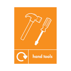 Hand Tools Recycling & Icon - Portrait Sign OR036 OR PT1