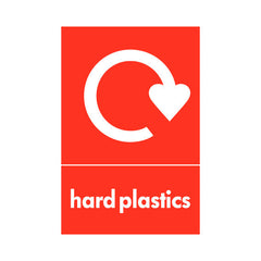 Hard Plastics Recycling - Portrait Sign PLA015 PLA PT1
