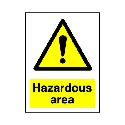 Hazardous Area v2 - Portrait Sign - PT1 CD080 CD