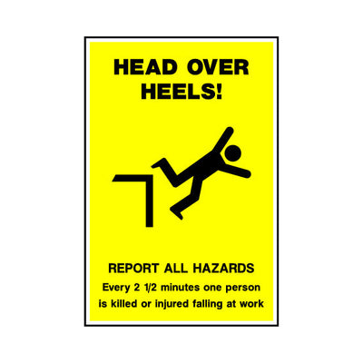 Head Over Heels! - Report All Hazards - Portrait Sign SAP001 SAP PT1
