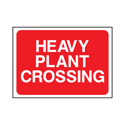 Heavy Plant Crossing - Landscape Sign TRTW020 TRTW LN1