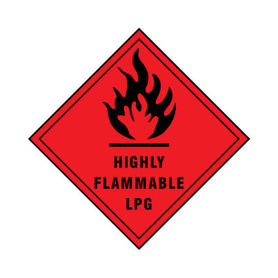Highly Flammable LPG - Sign DS003 DS DM1