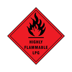 Highly Flammable LPG - Sign DS003 DS DM1
