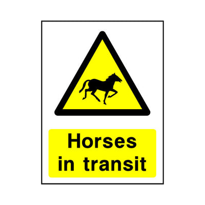 Horses In Transit - Portrait Sign - PT1 CA007 CA