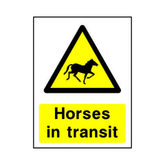 Horses In Transit - Portrait Sign - PT1 CA007 CA