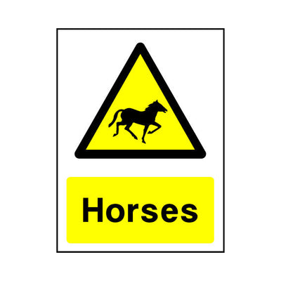 Horses & Symbol - Portrait Sign - PT1 CA006 CA