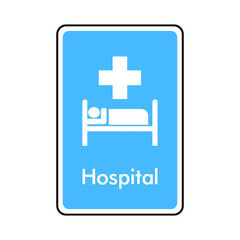 Hospital - Portrait Sign IS016 IS PT1