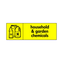Household & Garden Chemicals (Symbol Left) Landscape - Landscape Sign HHW006 HHW LN3