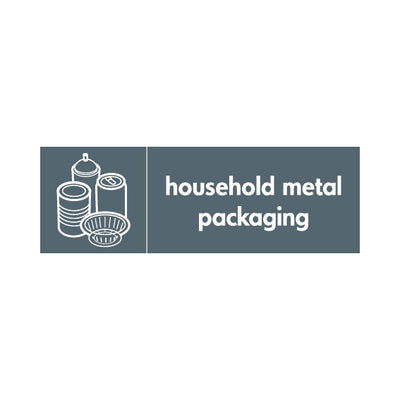 Household Metal Packaging & Icon (v1) - Landscape Sign MR016 MR LN3