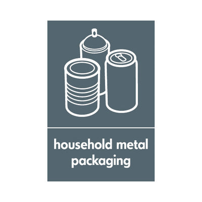 Household Metal Packaging & Icon (v1) - Portrait Sign MR047 MR PT1
