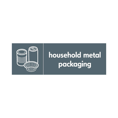 Household Metal Packaging & Icon (v2) - Landscape Sign MR017 MR LN3